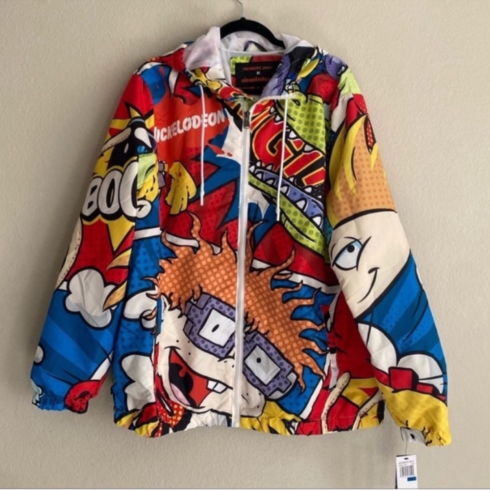 Colorful Nickelodeon Cartoon Members Only Men’s Jacket✨